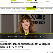 Capital movilizado en el mercado de M&A en Espaa crece un 10 % en 2024